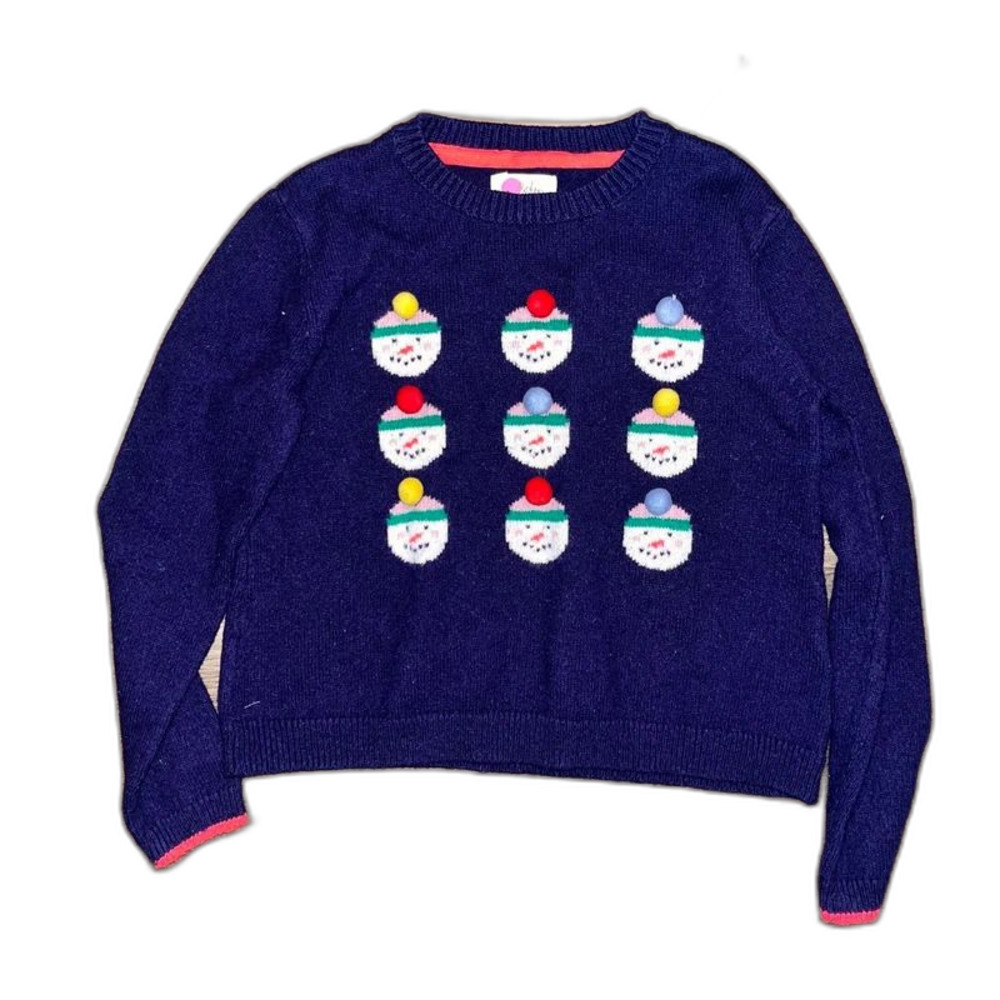 Mini Boden snowman sweater
